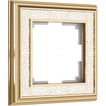 Рамка на 1 пост WERKEL PALACIO GRACIA WL77-Frame-01 (золото/белый) Рамка на 1 пост WERKEL PALACIO GRACIA WL77-Frame-01 (золото/белый)