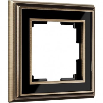 Рамка на 1 пост WERKEL PALACIO W0011328 (бронза/черный) Рамка на 1 пост WERKEL PALACIO W0011328 (бронза/черный)