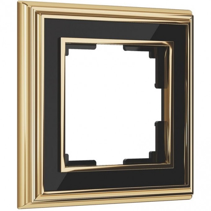 Рамка на 1 пост WERKEL PALACIO W0011330 (золото/черный) a051215 Рамка на 1 пост WERKEL PALACIO W0011330 (золото/черный) a051215