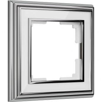 Рамка на 1 пост WERKEL PALACIO WL17-Frame-01 (хром/белый) Рамка на 1 пост WERKEL PALACIO WL17-Frame-01 (хром/белый)