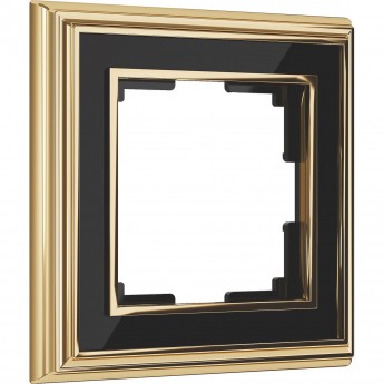 Рамка на 1 пост WERKEL PALACIO WL17-Frame-01 (золото/черный) Рамка на 1 пост WERKEL PALACIO WL17-Frame-01 (золото/черный)