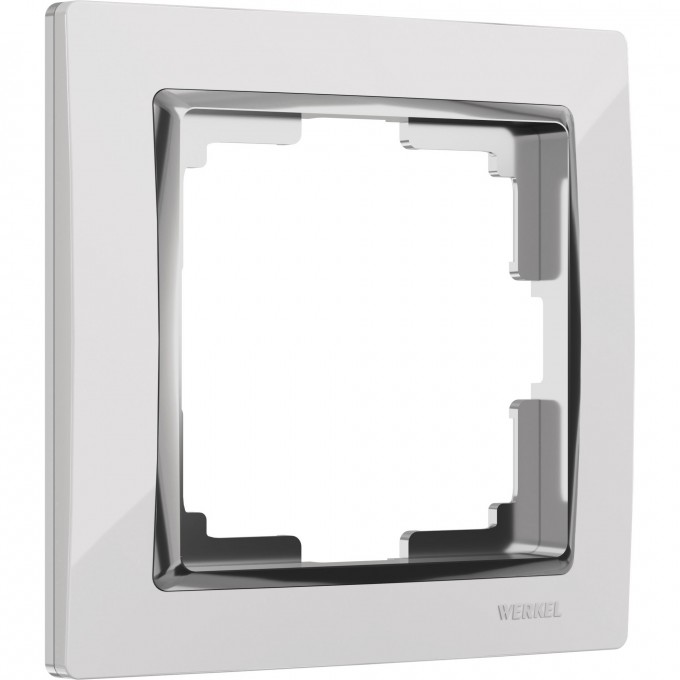 Рамка на 1 пост WERKEL SNABB WL03-Frame-01-white (белый/хром) a028880 Рамка на 1 пост WERKEL SNABB WL03-Frame-01-white (белый/хром) a028880