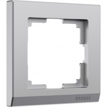 Рамка на 1 пост WERKEL STARK W0011865 (серебряный матовый)