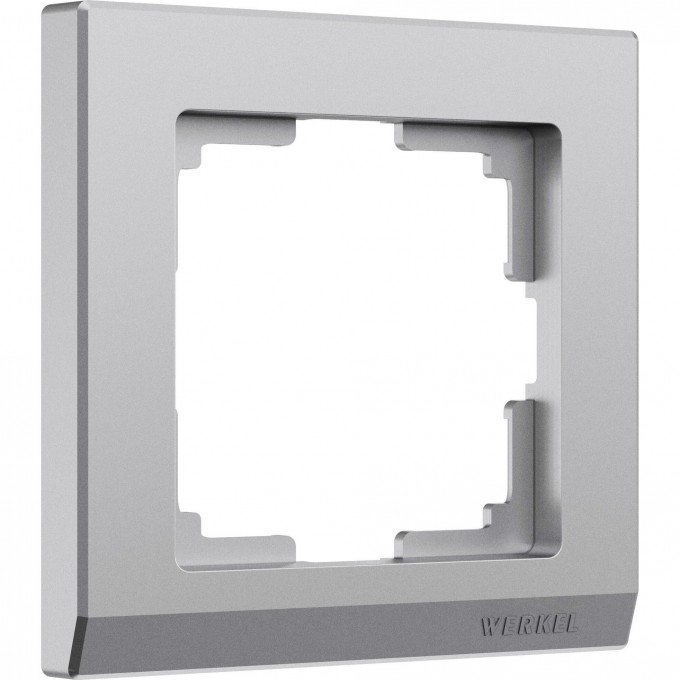 Рамка на 1 пост WERKEL STARK W0011865 (серебряный матовый) a063453 Рамка на 1 пост WERKEL STARK W0011865 (серебряный матовый) a063453