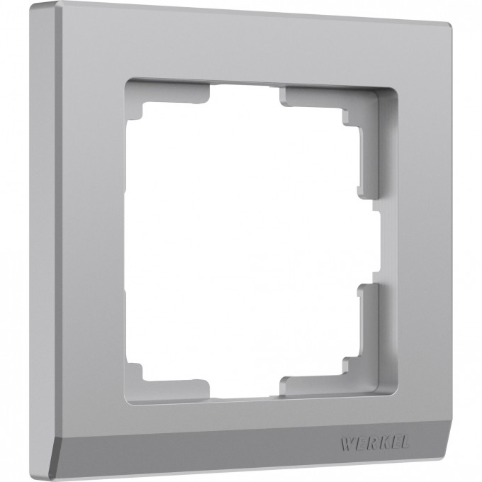 Рамка на 1 пост WERKEL STARK WL04-Frame-01 (серебряный) a031802 Рамка на 1 пост WERKEL STARK WL04-Frame-01 (серебряный) a031802