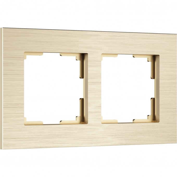 Рамка на 2 поста WERKEL ALUMAX W0023511 шампань a066334 Рамка на 2 поста WERKEL ALUMAX W0023511 шампань a066334