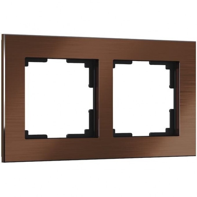 Рамка на 2 поста WERKEL ALUMINIUM WL11-Frame-02 (коричневый алюминий) a033746 Рамка на 2 поста WERKEL ALUMINIUM WL11-Frame-02 (коричневый алюминий) a033746