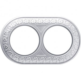 Рамка на 2 поста WERKEL ANTIC RUNDA W0025021 (жемчужный)
