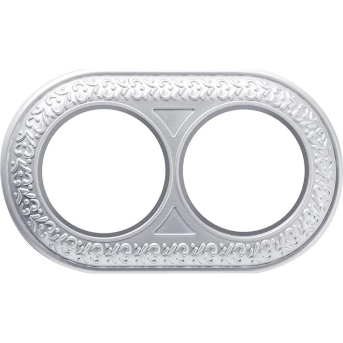 Рамка на 2 поста WERKEL ANTIC RUNDA W0025021 (жемчужный) a050989 Рамка на 2 поста WERKEL ANTIC RUNDA W0025021 (жемчужный) a050989