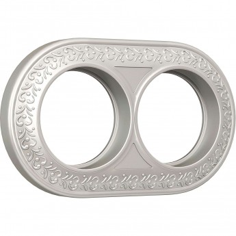 Рамка на 2 поста WERKEL ANTIK RUNDA WL70-frame-02 жемчужный