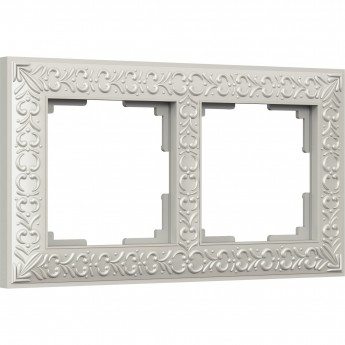 Рамка на 2 поста WERKEL ANTIK WL07-Frame-02 (жемчужный)