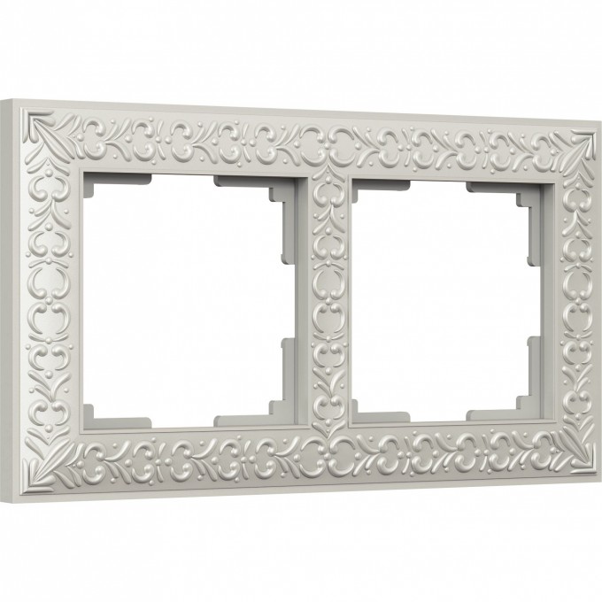 Рамка на 2 поста WERKEL ANTIK WL07-Frame-02 (жемчужный) a031783 Рамка на 2 поста WERKEL ANTIK WL07-Frame-02 (жемчужный) a031783