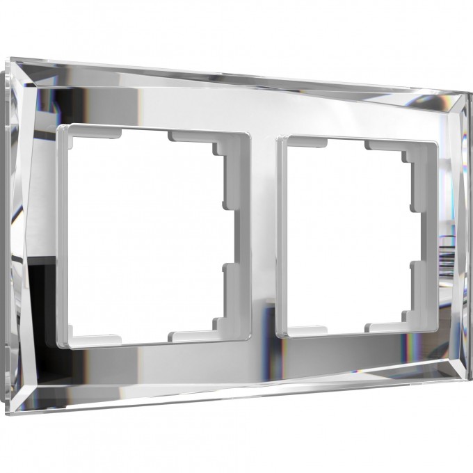 Рамка на 2 поста WERKEL DIAMANT WL08-Frame-02 (зеркальный) a045796 Рамка на 2 поста WERKEL DIAMANT WL08-Frame-02 (зеркальный) a045796