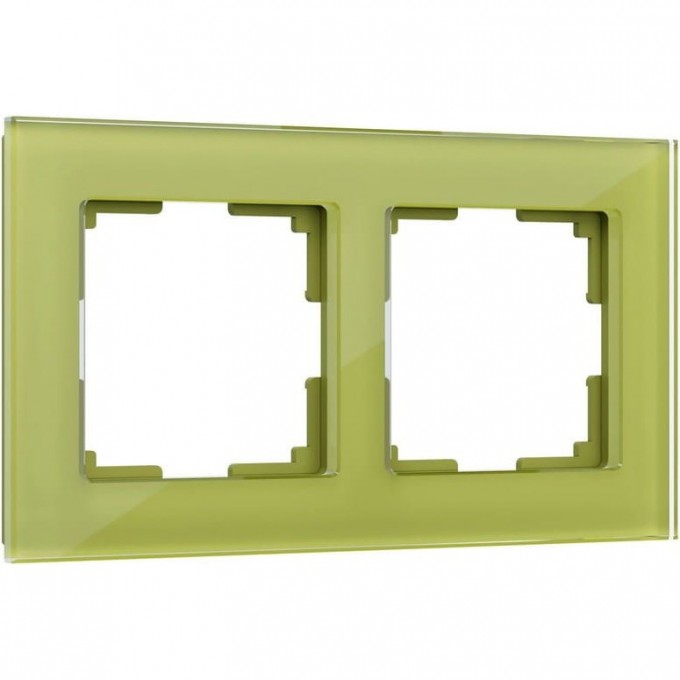 Рамка на 2 поста WERKEL FAVORIT W0021116 (фисташковый, стекло) a051106 Рамка на 2 поста WERKEL FAVORIT W0021116 (фисташковый, стекло) a051106