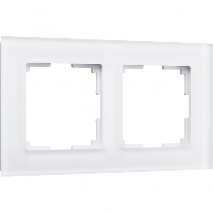 Рамка на 2 поста WERKEL FAVORIT WL01-Frame-02 (белый матовый, стекло) a036577 Рамка на 2 поста WERKEL FAVORIT WL01-Frame-02 (белый матовый, стекло) a036577