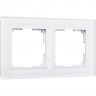 Рамка на 2 поста WERKEL FAVORIT WL01-Frame-02 (белый матовый, стекло) a036577