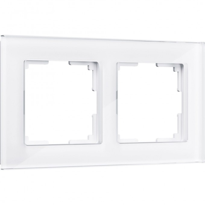 Рамка на 2 поста WERKEL FAVORIT WL01-Frame-02 (белый, стекло) a030820 Рамка на 2 поста WERKEL FAVORIT WL01-Frame-02 (белый, стекло) a030820