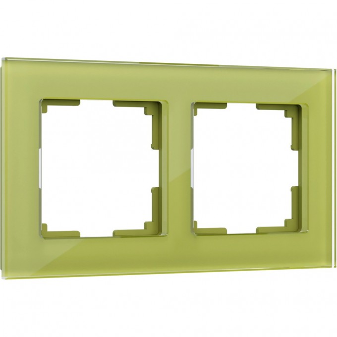 Рамка на 2 поста WERKEL FAVORIT WL01-Frame-02 (фисташковый, стекло) a036588 Рамка на 2 поста WERKEL FAVORIT WL01-Frame-02 (фисташковый, стекло) a036588