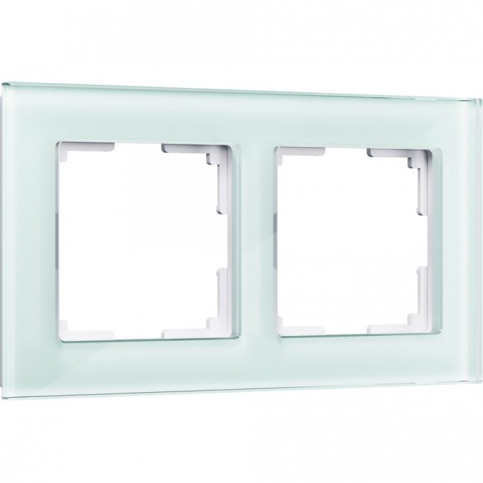 Рамка на 2 поста WERKEL FAVORIT WL01-Frame-02 (натуральное стекло, стекло) a031476 Рамка на 2 поста WERKEL FAVORIT WL01-Frame-02 (натуральное стекло, стекло) a031476