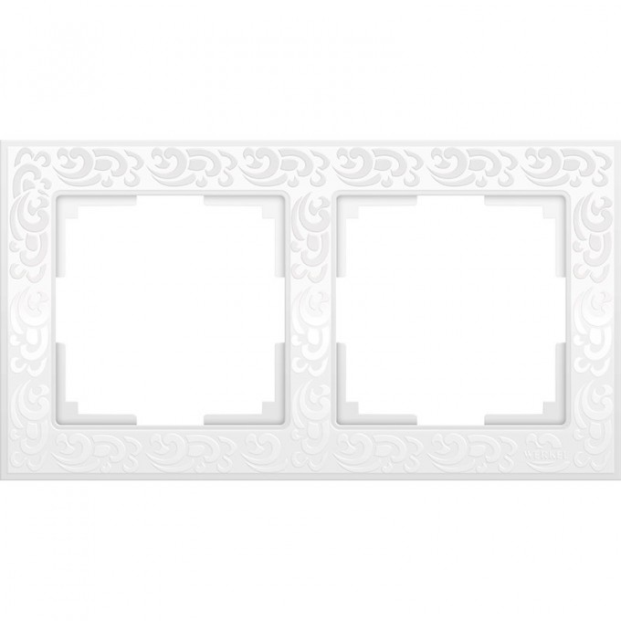 Рамка на 2 поста WERKEL FLOCK W0022301 (белый) a050797 Рамка на 2 поста WERKEL FLOCK W0022301 (белый) a050797