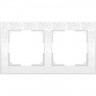 Рамка на 2 поста WERKEL FLOCK W0022301 (белый)