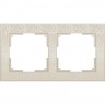 Рамка на 2 поста WERKEL FLOCK W0022303 (слоновая кость)