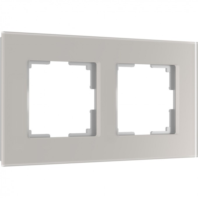 Рамка на 2 поста WERKEL SENSO W0023117 (дымчатый, стекло soft-touch) a067415 Рамка на 2 поста WERKEL SENSO W0023117 (дымчатый, стекло soft-touch) a067415