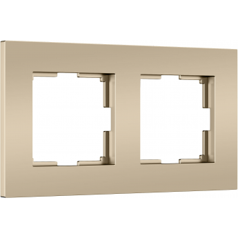 Рамка на 2 поста WERKEL SLAB W0022911 шампань софт