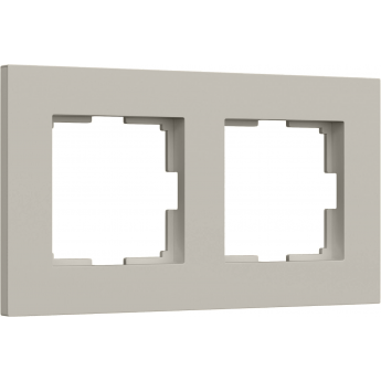 Рамка на 2 поста WERKEL SLABW0022917 дымчатый софт