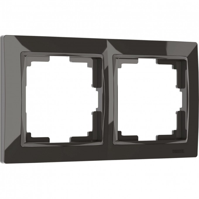 Рамка на 2 поста WERKEL SNABB BASIC WL03-Frame-02 (серо-коричневый, basic) a036699 Рамка на 2 поста WERKEL SNABB BASIC WL03-Frame-02 (серо-коричневый, basic) a036699