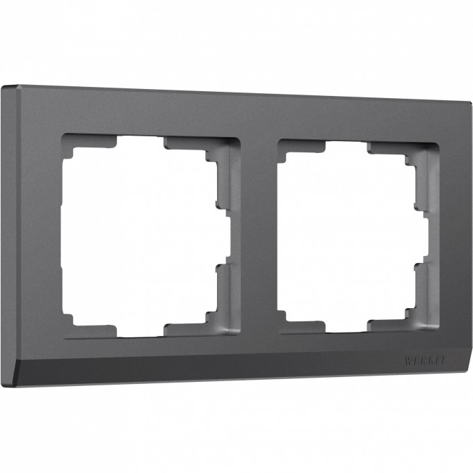 Рамка на 2 поста WERKEL STARK W0021864 (графит матовый) a063116 Рамка на 2 поста WERKEL STARK W0021864 (графит матовый) a063116