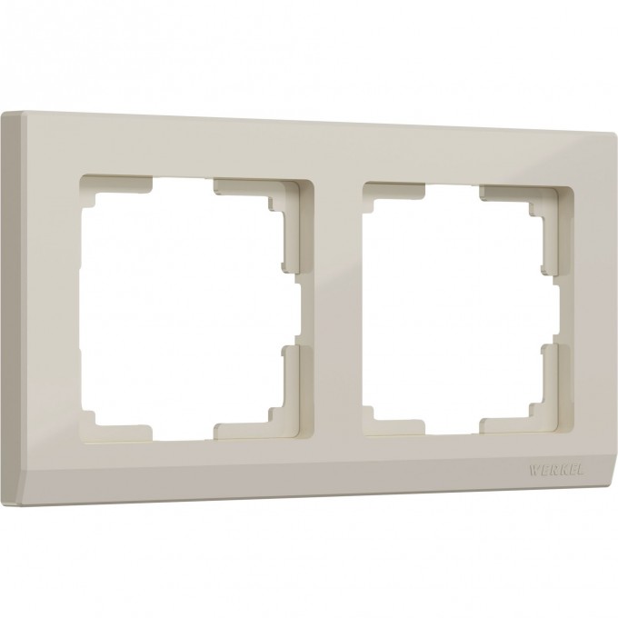 Рамка на 2 поста WERKEL STARK WL04-Frame-02-ivory (слоновая кость) a028942 Рамка на 2 поста WERKEL STARK WL04-Frame-02-ivory (слоновая кость) a028942