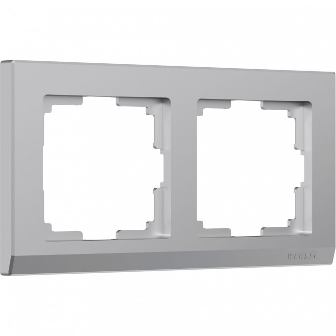 Рамка на 2 поста WERKEL STARK WL04-Frame-02 (серебряный) a031803 Рамка на 2 поста WERKEL STARK WL04-Frame-02 (серебряный) a031803