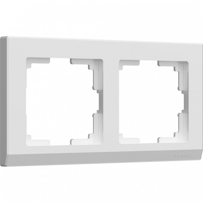 Рамка на 2 поста WERKEL STARK WL04-Frame-02-white (белый) a028922 Рамка на 2 поста WERKEL STARK WL04-Frame-02-white (белый) a028922