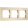 Рамка на 3 поста WERKEL ALUMAX W0033511 шампань a066335