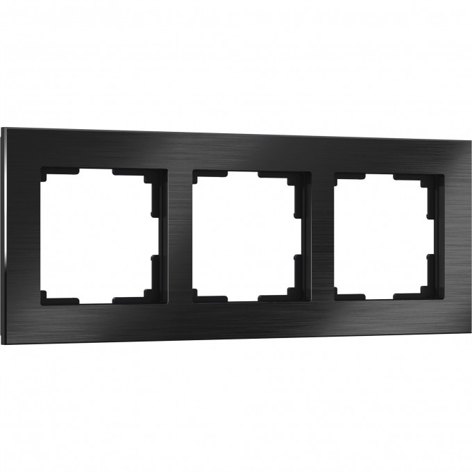 Рамка на 3 поста WERKEL ALUMINIUM WL11-Frame-03 (черный алюминий) a039118 Рамка на 3 поста WERKEL ALUMINIUM WL11-Frame-03 (черный алюминий) a039118