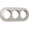 Рамка на 3 поста WERKEL ANTIK RUNDA WL70-frame-03 жемчужный a037887