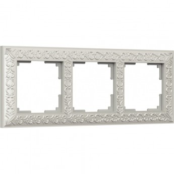 Рамка на 3 поста WERKEL ANTIK W0031521 (жемчужный)