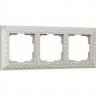 Рамка на 3 поста WERKEL ANTIK W0031521 (жемчужный) a050946