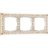 Рамка на 3 поста WERKEL ANTIK WL07-Frame-03 (белое золото) a036750