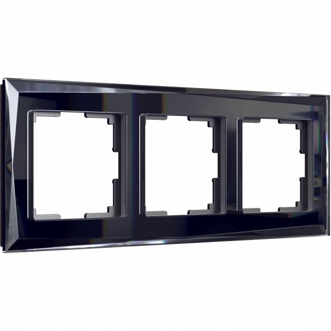 Рамка на 3 поста WERKEL DIAMANT WL08-Frame-03 (черный) a029845 Рамка на 3 поста WERKEL DIAMANT WL08-Frame-03 (черный) a029845