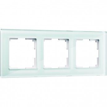 Рамка на 3 поста WERKEL FAVORIT W0031119 (натуральное стекло, стекло)