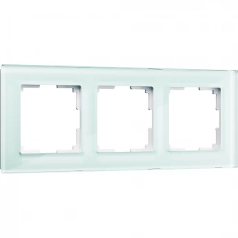 Рамка на 3 поста WERKEL FAVORIT W0031119 (натуральное стекло, стекло)