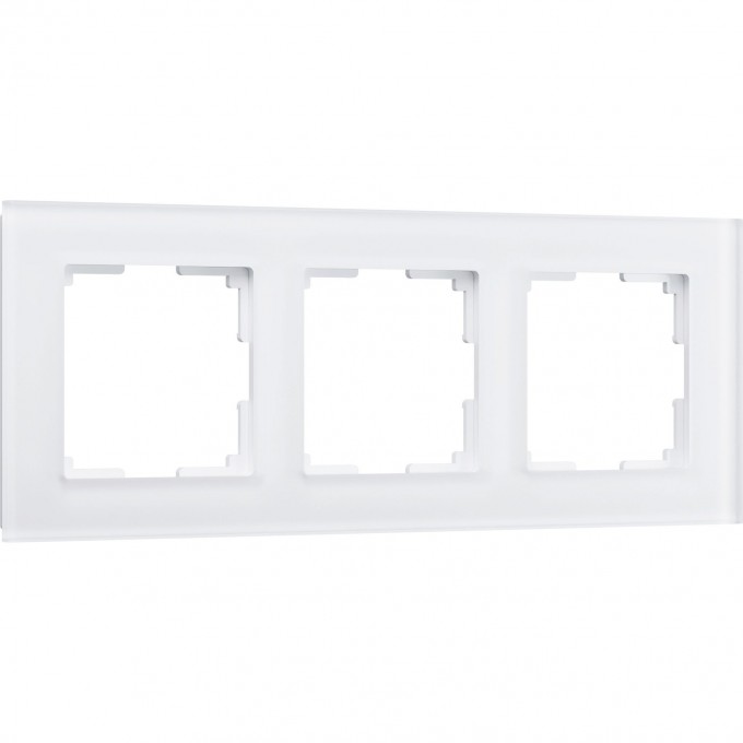 Рамка на 3 поста WERKEL FAVORIT WL01-Frame-03 (белый матовый, стекло) a036579 Рамка на 3 поста WERKEL FAVORIT WL01-Frame-03 (белый матовый, стекло) a036579