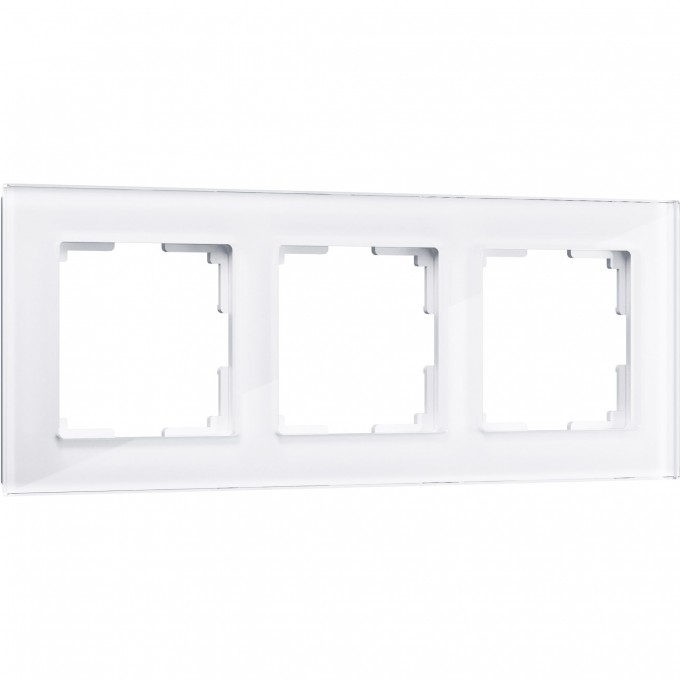 Рамка на 3 поста WERKEL FAVORIT WL01-Frame-03 (белый, стекло) a030821 Рамка на 3 поста WERKEL FAVORIT WL01-Frame-03 (белый, стекло) a030821