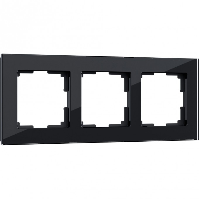 Рамка на 3 поста WERKEL FAVORIT WL01-Frame-03 (черный, стекло) a031799 Рамка на 3 поста WERKEL FAVORIT WL01-Frame-03 (черный, стекло) a031799