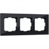 Рамка на 3 поста WERKEL FAVORIT WL01-Frame-03 (черный, стекло) a031799