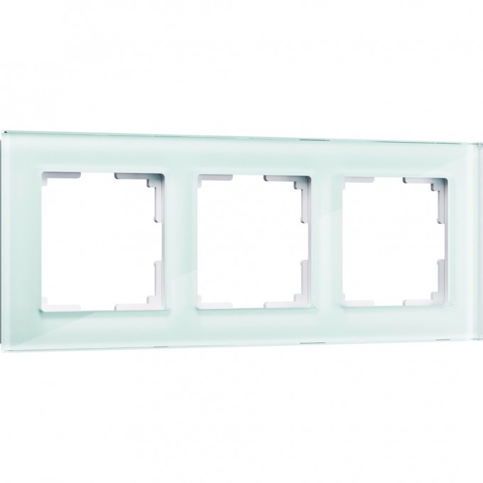 Рамка на 3 поста WERKEL FAVORIT WL01-Frame-03 (натуральное стекло, стекло) a031477 Рамка на 3 поста WERKEL FAVORIT WL01-Frame-03 (натуральное стекло, стекло) a031477