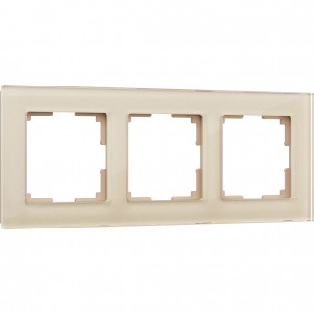 Рамка на 3 поста WERKEL FAVORIT WL01-Frame-03 (шампань, стекло) Рамка на 3 поста WERKEL FAVORIT WL01-Frame-03 (шампань, стекло)