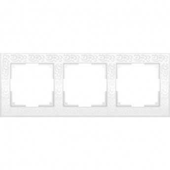 Рамка на 3 поста WERKEL FLOCK W0032301 (белый)